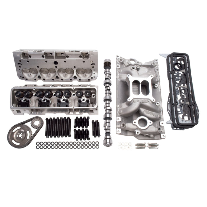 Kit haut de gamme Edelbrock Total Power Package de 435 ch pour utilisation sur les SB-Chevy de 1987 et plus récents avec poussoirs d'origine