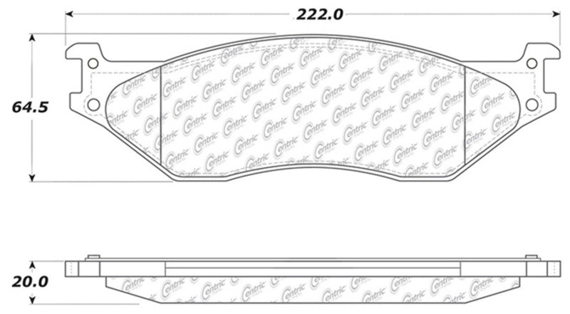 Plaquettes de frein sport StopTech avec cales - arrière