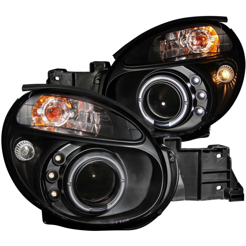 Phares de projecteur ANZO 2002-2003 Subaru Impreza avec halo noir