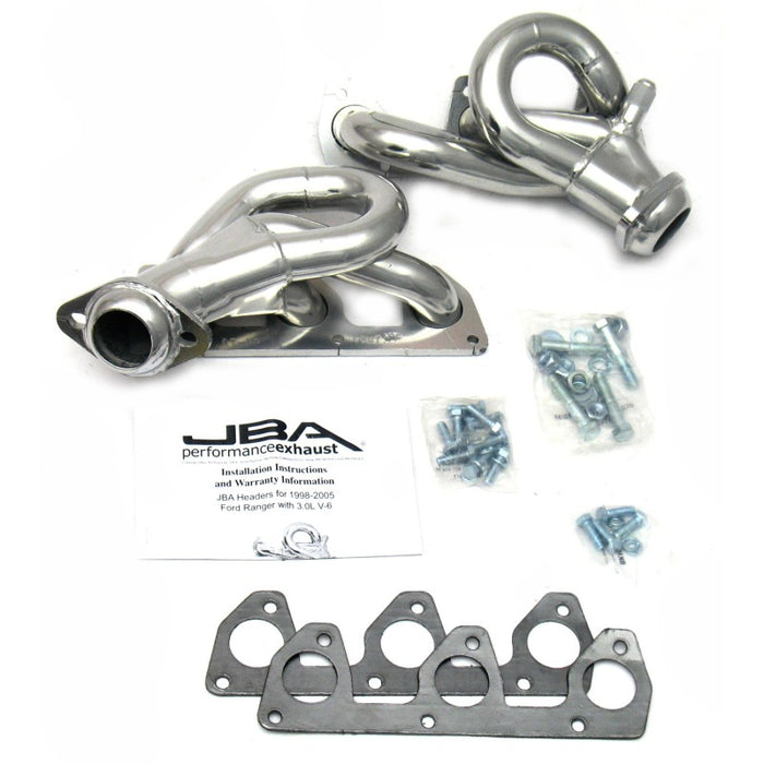 JBA 98-01 Ford Ranger 3.0L V6 avec collecteur Cat4Ward primaire EGR 1-1/2 po Silver Ctd