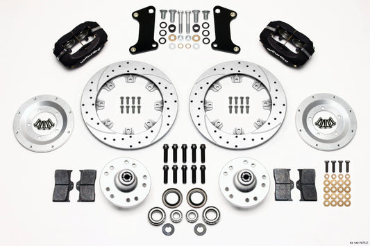 Wilwood Forged Dynalite Front Kit 12.19in Drill-Zinc 67-69 Camaro 64-72 Nova Chevelle