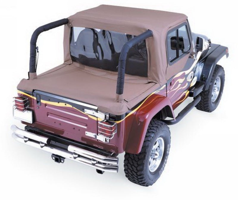 Jeep Wrangler (YJ) Rampage 1992-1995 - Capote souple et couvre-tonneau - Denim épicé