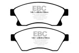 Plaquettes de frein avant Greenstuff EBC 11+ Chevrolet Cruze 1.4 Turbo (rotor avant de 10,9 pouces)