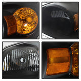 xTune Chevy Cobalt 05-10 Crystal Headlights Black HD-JH-CCOB05-AM-BK