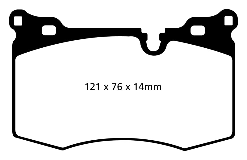 Plaquettes de frein avant JC Works Greenstuff pour Mini Hardtop 1.6 Turbo EBC 09-14