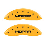 Ensemble avant MGP 2 couvre-étriers gravés avant MOPAR finition jaune noir ch