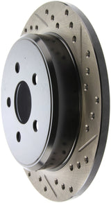 StopTech 03-09 Chrysler PT Cruiser Tur / 03-05 Dodge Neon SRT-4 Rear Left Slotted & Drilled Rotor