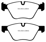 Plaquettes de frein avant EBC 08-10 BMW 128 3.0 Redstuff