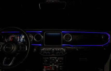 Kit d'éclairage d'intérieur à LED à fibre optique ColorSHIFT pour Jeep Wrangler JL / Gladiator JT ORACLE Lighting VOIR LA GARANTIE