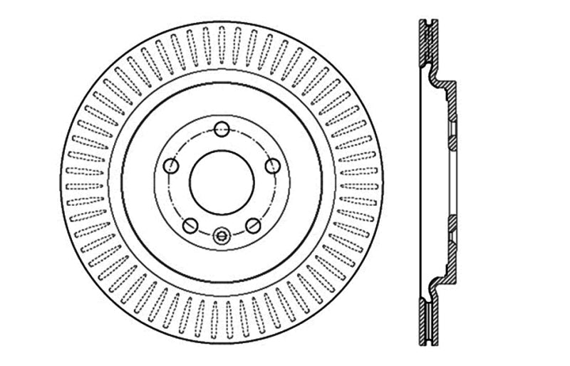 Disque de frein perforé StopTech Sport - Avant droit