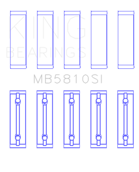 King Engine Bearings Toyota 2AR-FE, 2AR-FXE Crankshaft Main Bearing Set