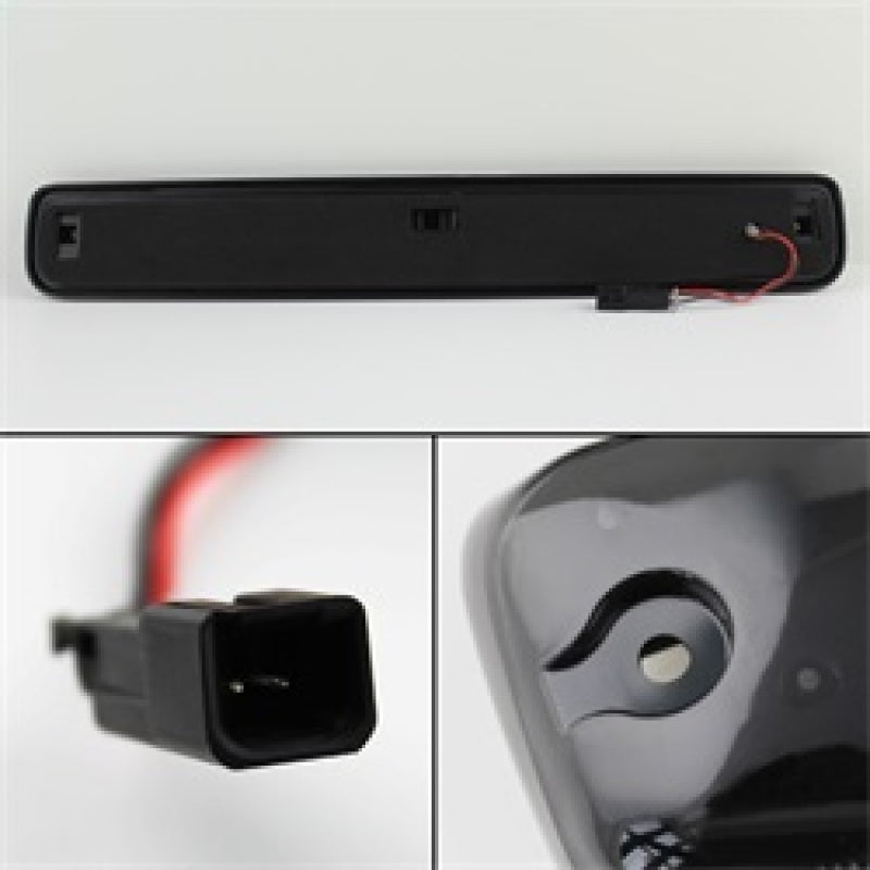 Feux de toit de cabine à LED ambrés Xtune Chevy Silverado 07-13 Fumés ACC-LED-CS07-CR-SM