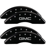 Couvre-étriers MGP 4 gravés avant et arrière GMC finition noire argent ch