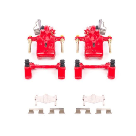 Étriers arrière rouges Power Stop 96-01 Infiniti I30 avec supports - Paire