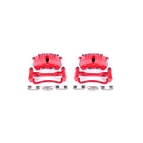 Étriers avant rouges Power Stop 99-02 Ford Mustang avec supports - Paire