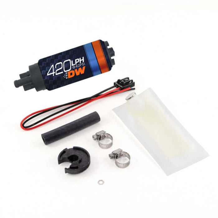 Pompe à essence intégrée Deatschwerks DW420 Series 420lph avec kit d'installation pour Miata 94-05