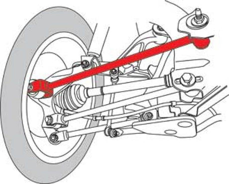 Bras latéraux arrière gauche et droit SPC Performance 11-13 Infiniti M37 / 11-13 M56 / 14-16 Q50 Paire