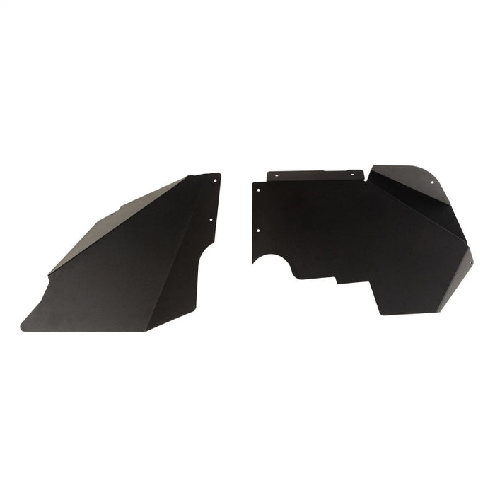 Doublures de garde-boue avant en aluminium Rugged Ridge noires pour Jeep Wrangler JK/JKU 07-18