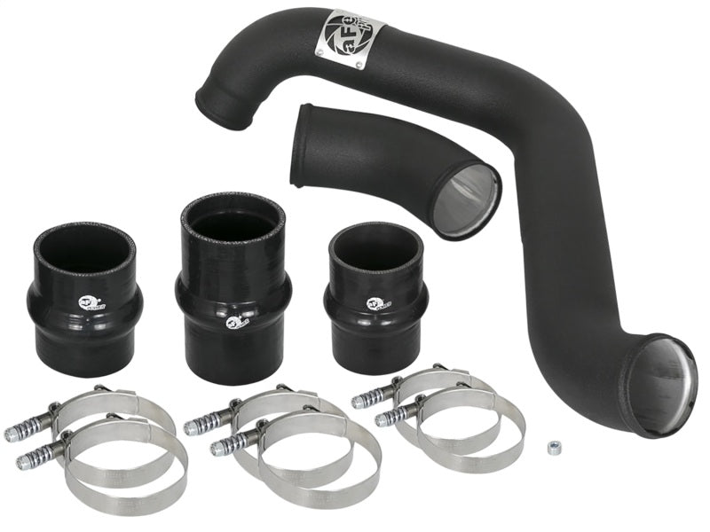 Tube de refroidisseur intermédiaire aFe Bladerunner côté chaud 3 pouces 17-18 camions diesel GM V8-6,6 L (td) L5P - Noir
