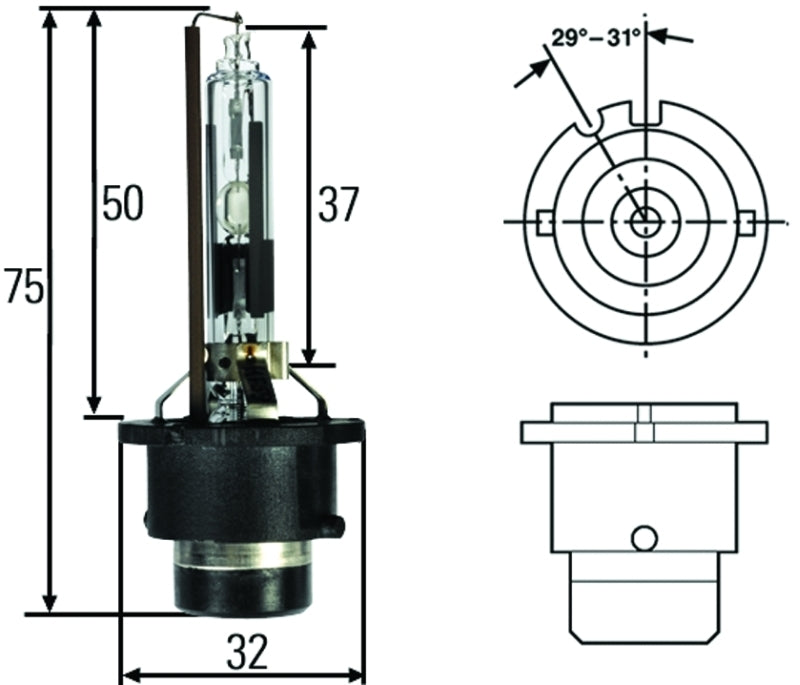 Ampoule Hella HID Capsule D2R 12V 35W