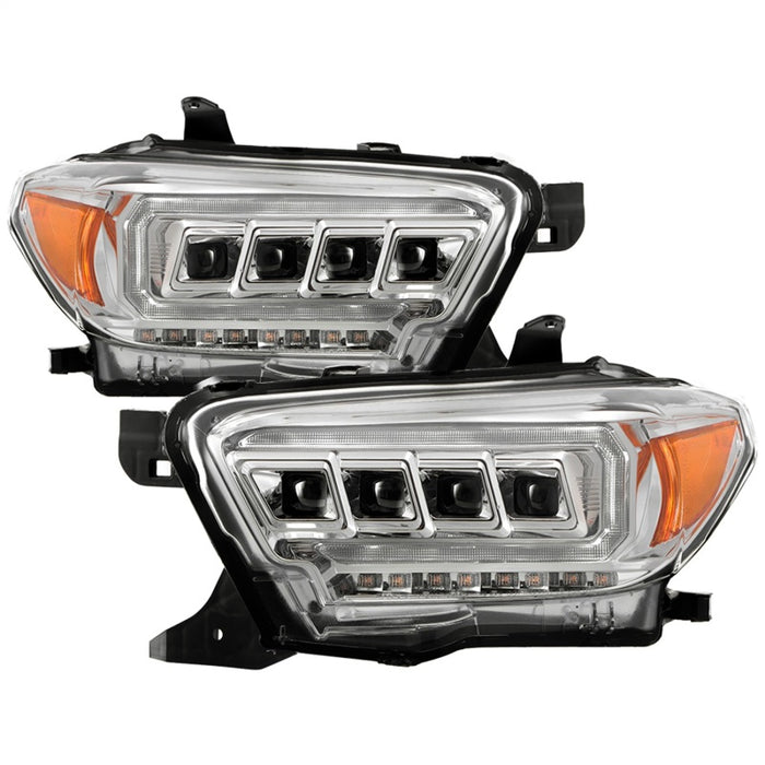 Phares à LED haute puissance Spyder 16-20 Toyota Tacoma uniquement - Chrome PRO-YD-TT16LEDAP-C