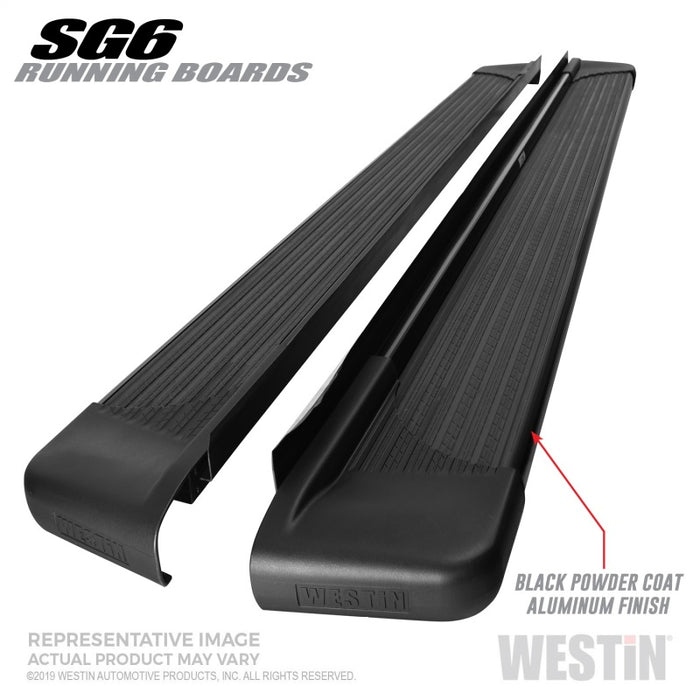 Marchepieds Westin SG6 en aluminium noir 83,00 po