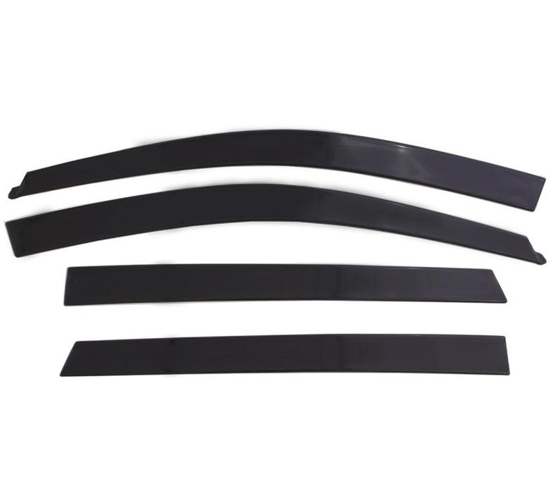 Déflecteurs de fenêtre à profil bas AVS 17-18 Ford F-150/F-250/F-350 SuperCab Ventvisor 4 pièces - Noir mat