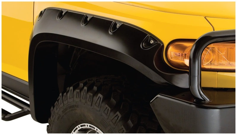 Élargisseurs de capot de poche Bushwacker 07-14 Toyota FJ Cruiser 2 pièces - Noir