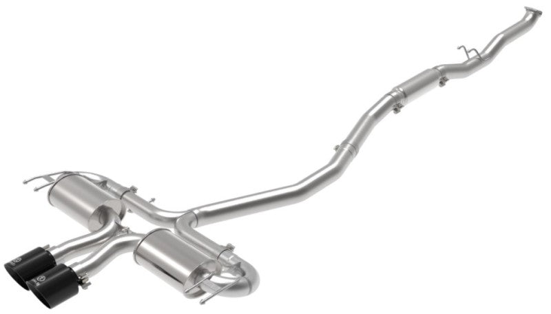 Système d'échappement Cat-Back aFe Takeda 3 pouces 304 SS avec embouts noirs 17-20 Honda Civic Sport L4-1,5 L (t)