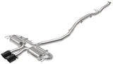 Système d'échappement Cat-Back aFe Takeda 3 pouces 304 SS avec embouts noirs 17-20 Honda Civic Sport L4-1,5 L (t)