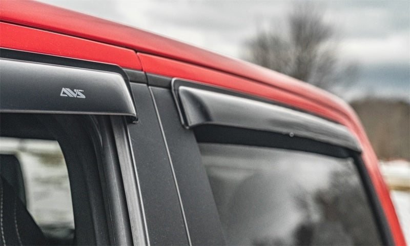 Déflecteurs de vitres avant et arrière à montage extérieur AVS 2019 RAM 1500 Crew Cab Ventvisor 4 pièces - Fumé