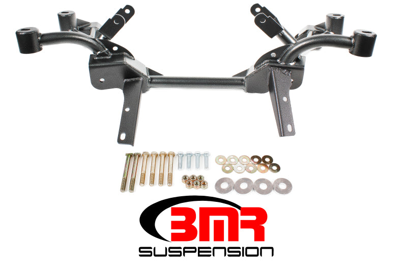 BMR 82-82 3e génération F-Body K-Member avec supports de moteur LS1 et supports de rack Pinto - Black Hammertone