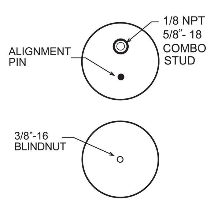 Soufflet de rechange Firestone Ride-Rite 267C (pour kit PN 2361/2384/2430/2350/2458/2377) (W217606397)