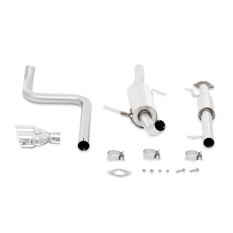 Échappement Cat-Back résonant en acier inoxydable Mishimoto 14-16 Ford Fiesta ST 1,6 L 2,5 pouces avec embouts polis