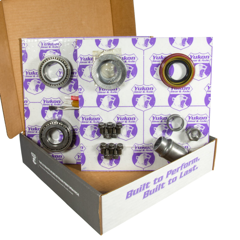 Yukon 8.2in GM 3.55 Rear Ring & Pinion Install Kit 28 Spline Positraction 2.25in Axle Bearings