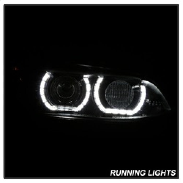 Phares de projecteur Spyder 08-10 BMW F92 Série 3 - LED DRL - Noir (PRO-YD-BMWE9208-DRL-BK)