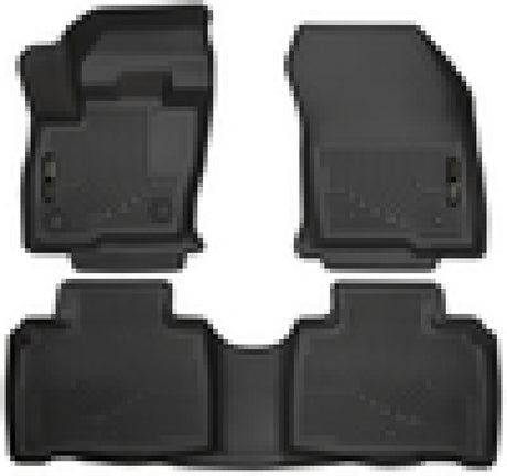 Revêtements de sol noirs Husky Liners 2016 Lincoln MKX WeatherBeater Combo