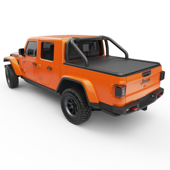 Barre de sport avec revêtement en poudre noire EGR 20-22 Jeep Gladiator RollTrac S-Series Jeep Gladiator