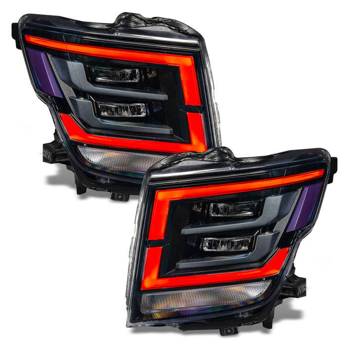 Oracle 21-22 Nissan Titan RGB+W Headlight DRL Upgrade - ColorSHIFT w/o Controller SEE WARRANTY