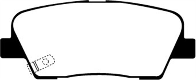 Plaquettes de frein arrière EBC 11+ Hyundai Equus 4.6 Greenstuff