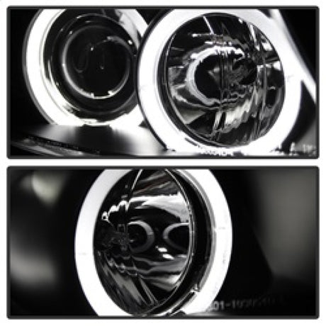 Spyder BMW E90 3-Series 06-08 Projector LED Halo Amber Reflector Rplc Bulb Blk PRO-YD-BMWE9005-AM-BK