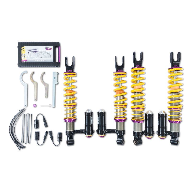 KW Coilover Kit V4 Kit 2011+ Lamborghini Aventador Incl Roadster avec amortisseurs électroniques