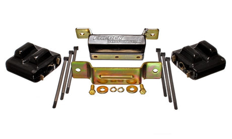 Supports de moteur et de transmission noirs Energy Suspension 88-94 GM Blazer 4WD K Series; finition zinc
