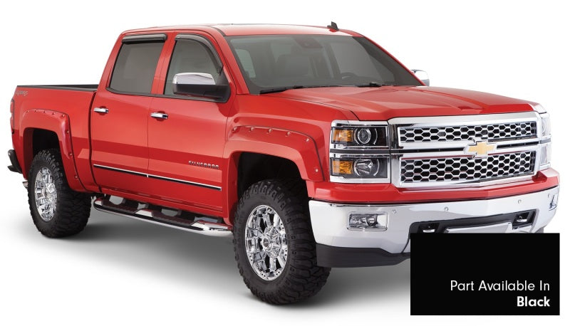 Élargisseurs de caisse de style poche Bushwacker 16-18 Chevy Silverado 1500 Fleetside 4 pièces 78,8/97,8 po - Noir