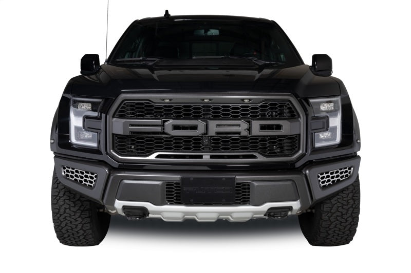 Inserts de calandre de pare-chocs en acier inoxydable poli Putco 18-20 Ford F-150 Raptor - Hex Shield