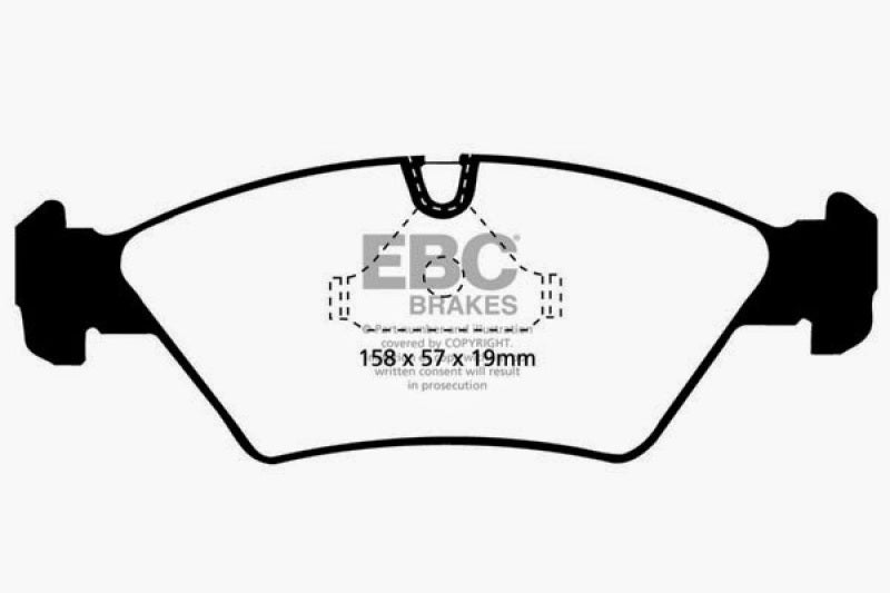 Plaquettes de frein avant EBC Ultimax2 pour BMW 524 TD 2.4 TD (E28) 85-86