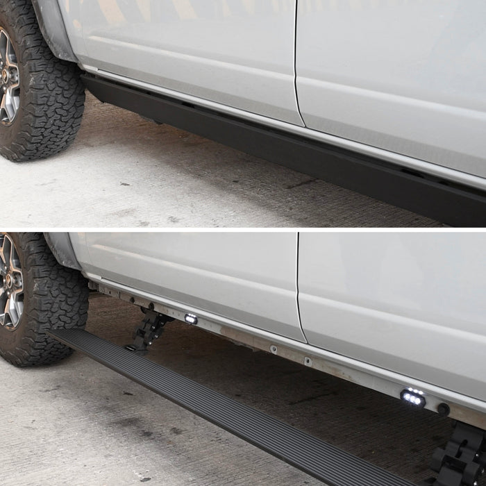 RealTruck 07-21 Toyota Tundra EC 4dr VoltStep Electric Running Board Kit - Tex. Blk