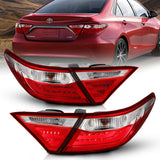 Feux arrière à LED ANZO 2015-2016 Toyota Camry Rouge/Clair