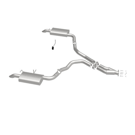 Échappement Cat-Back perforé en acier inoxydable à double sortie arrière pour moteur Chevy Corvette V8 5,7 L MagnaFlow 75-79