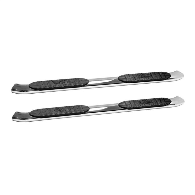 Westin 2014-2018 Chevrolet/GMC Silverado Sierra 1500 Dbl Cab PRO TRAXX 5 Oval Nerf Step Bars - SS